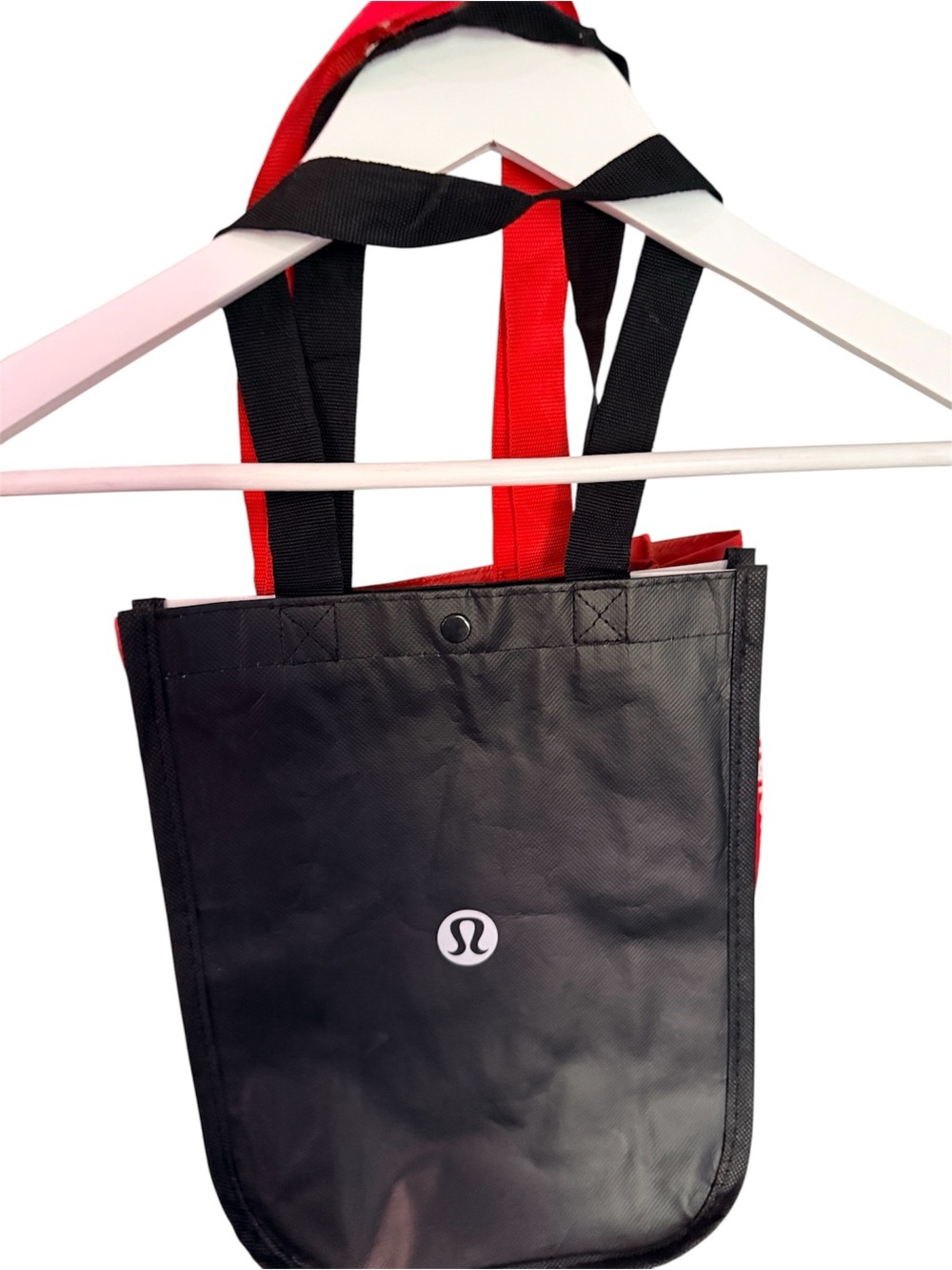lululemon athletica totes 1 Red Tote with White Graphic Print 1 Black - Picture 2 of 3